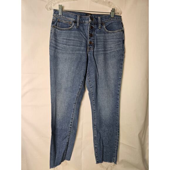 J.Crew 9" High-Rise Skinny All Day Stretch Jeans Size 28 BA787 Blue - Picture 2 of 9